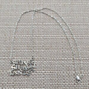 16 Inch Sterling Silver Shiva Shakti Tantra Words Necklace A3962